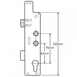 Fullex Crimebeater Lever Operated Latch Deadbolt Gearbox