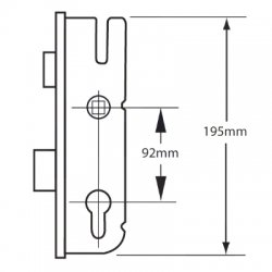 GU Fast Lock Lever Operated Latch & Deadbolt