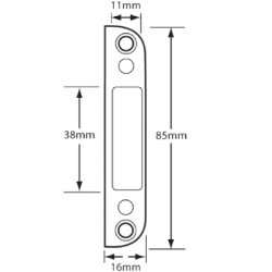 Ferco Latch Keep for Upvc Doors