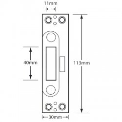 GU Ferco Deadbolt Keep