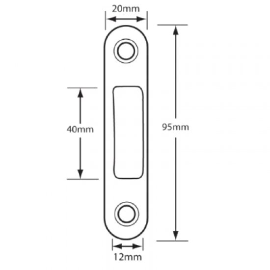 Deadbolt Keep For Timber Doors