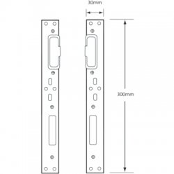 Lockmaster 1 Hook & 1 Roller Anti-Lift Keeps