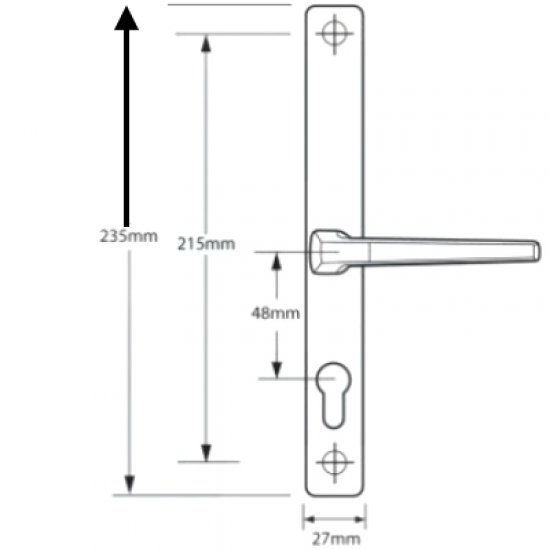 Hoppe Upvc Lever Door Furniture To Suit ABT & UNION