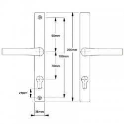 Hoppe Upvc Lever Door Furniture To Suit Ferco Locks