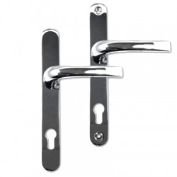 Asec 92/62 Offset Lever/Lever UPVC Furniture - 240mm Backplate