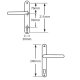 Asec 92 Lever Lever UPVC Furniture 240mm Backplate