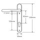 Asec 92 Lever Lever UPVC Furniture 220mm Backplate