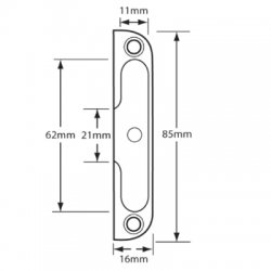 Ferco Roller Keep for UPVC Doors 