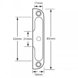 Ferco Roller Keep for UPVC Doors 