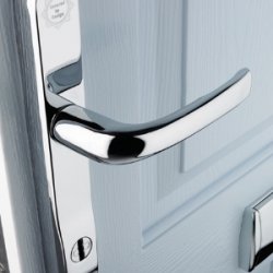 Mila Kite Secure PAS24 2 Star Door Furniture 240mm Backplate