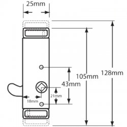 Kenrick Sentrilock Slimline Window Gearbox Hook