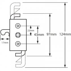 Kenrick Sabrelock Window Gearbox Hook