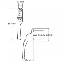 Avocet Affinity Offset Espag Handle 