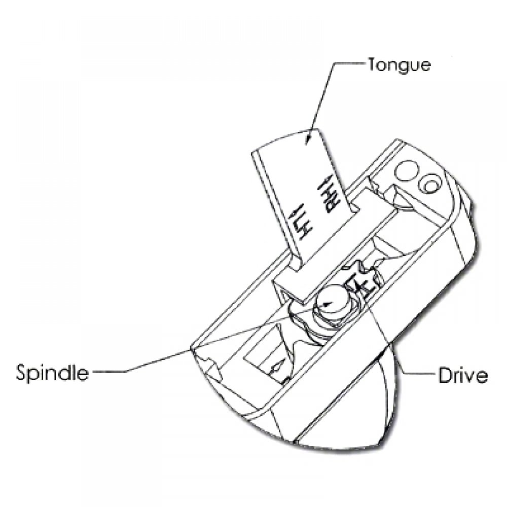 Winlock Odyssey Offset 48mm Tongue Drive Window Handle