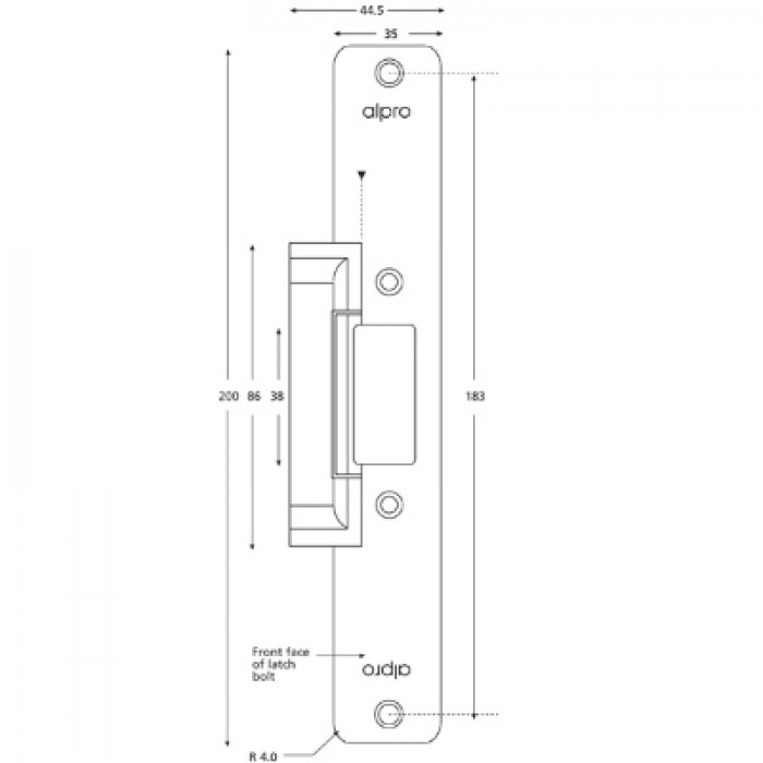 Alpro AL110 Series 12V-24V DC Mortice Release